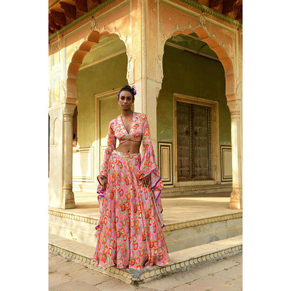 Swati Vijaivargie Gulbahar Crop Top & Skirt (Set of 2)