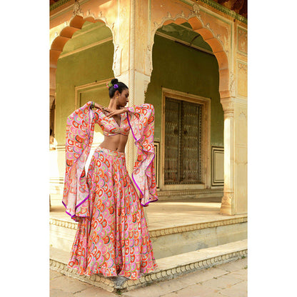 Swati Vijaivargie Gulbahar Crop Top & Skirt (Set of 2)