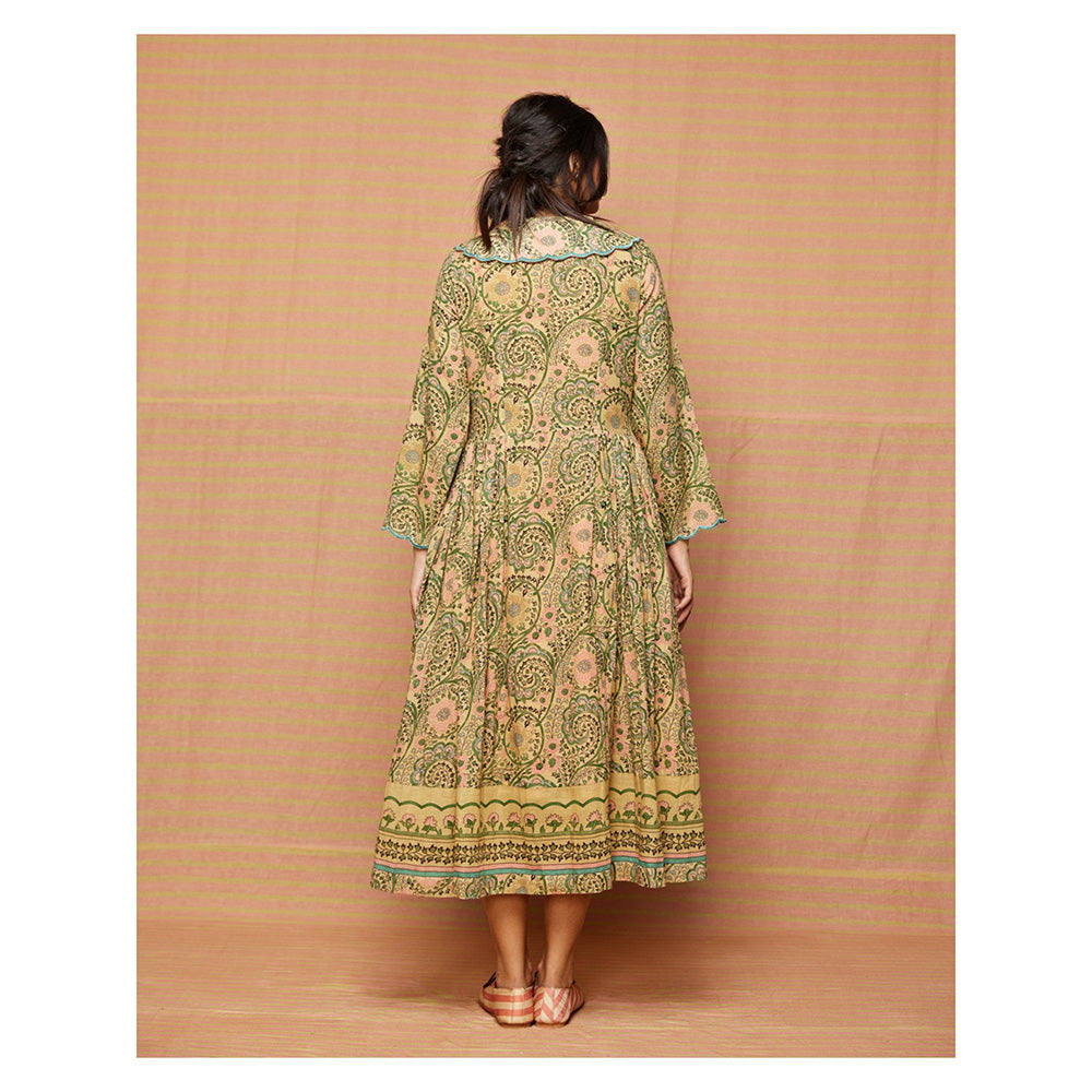 Swati Vijaivargie Flora Print Blocked Summer Jacket