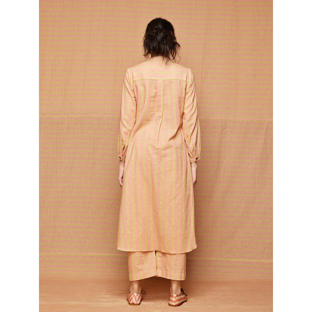 Swati Vijaivargie Chloe High Low Hem Striped Kurta