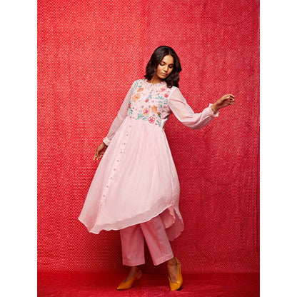 Swati Vijaivargie Rose Pink Pants