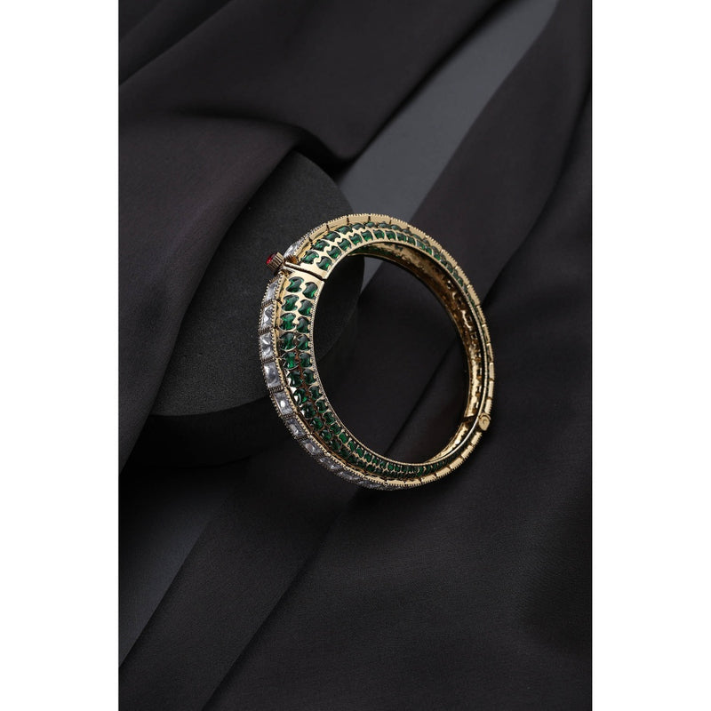 SWABHIMANN Multi-Color Polki Kada