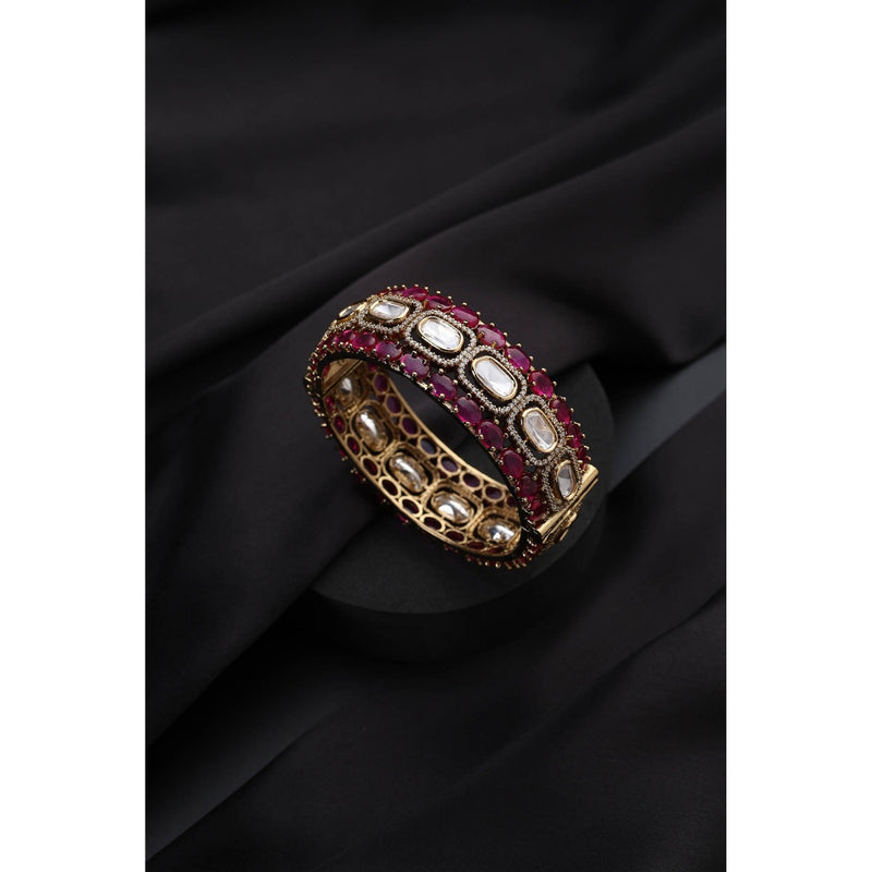 SWABHIMANN Multi-Color Polki Kada