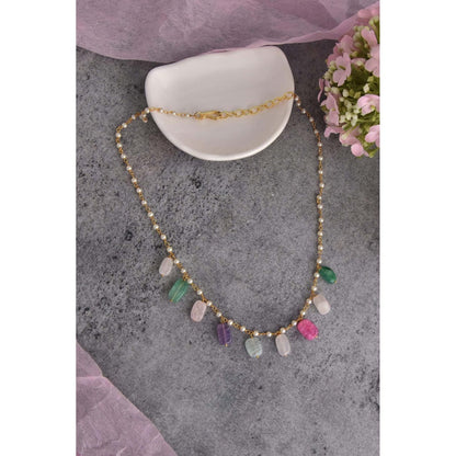 SWABHIMANN Rachel Multicolour Pearl Necklace