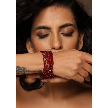 SWABHIMANN Aysha Red Bracelet