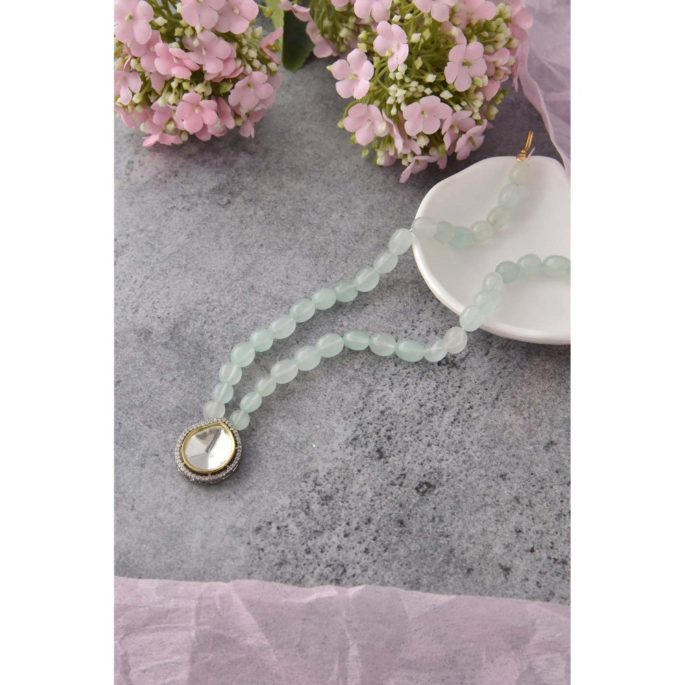 SWABHIMANN Hailee White Polki Pendant