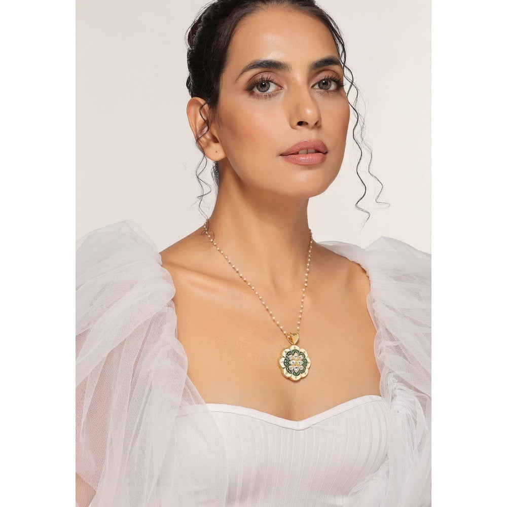 SWABHIMANN Venya Multicolour and White Pendant