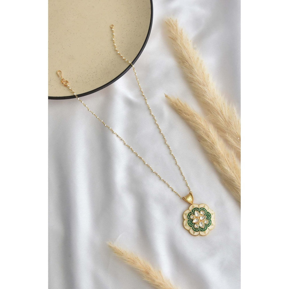 SWABHIMANN Venya Multicolour and White Pendant