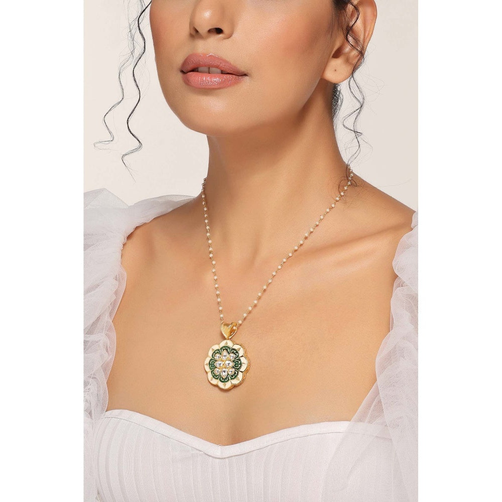 SWABHIMANN Venya Multicolour and White Pendant