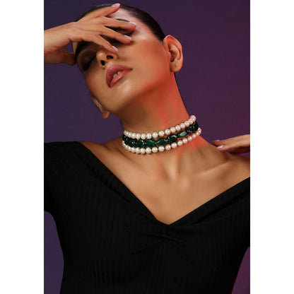 SWABHIMANN Belka Multicolour Pearl Choker