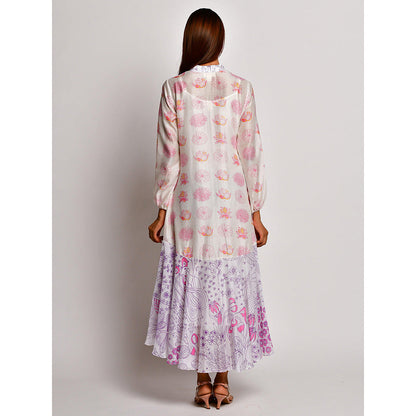 Swati Vijaivargie In Bloom Multicolor Printed Frill Dress