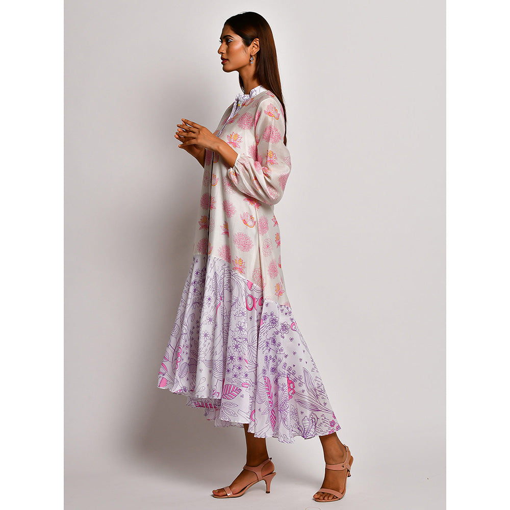 Swati Vijaivargie In Bloom Multicolor Printed Frill Dress