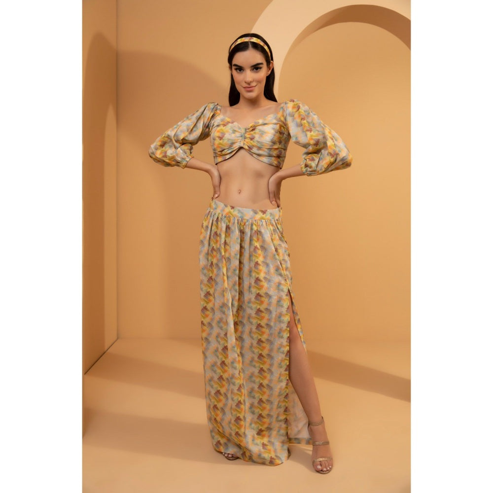 Tarini Vij Multicolor Gwen Co-Ord (Set of 2)