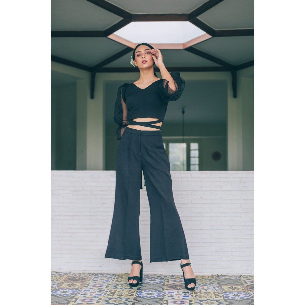 Tarini Vij Navy Blue Sauron Co-Ord (Set of 2)