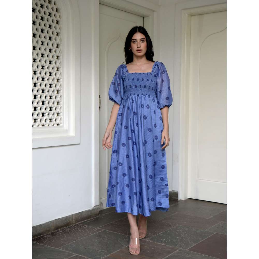 Taro india Cornflower Dress Midi