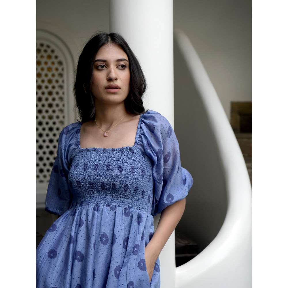 Taro india Cornflower Dress Midi