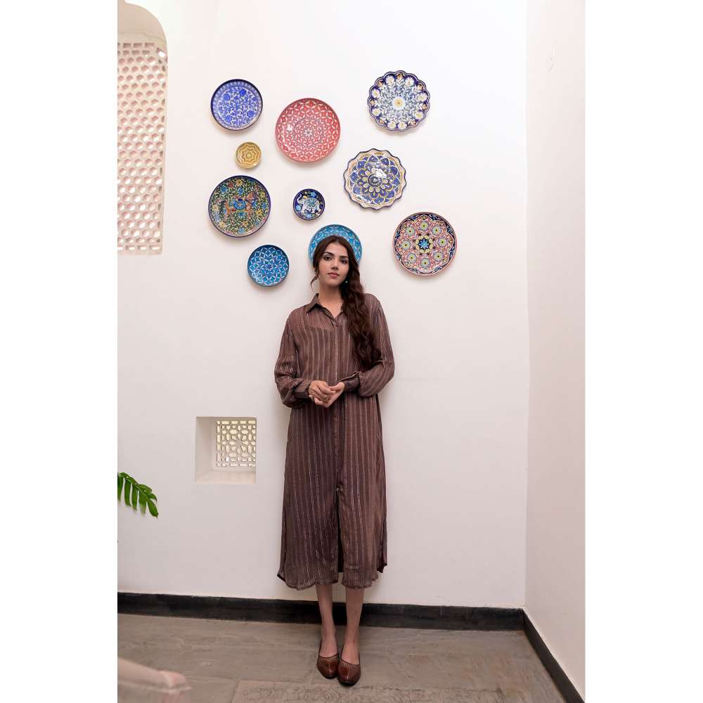 Taro India Gulkand Shirt Dress (Set of 2)