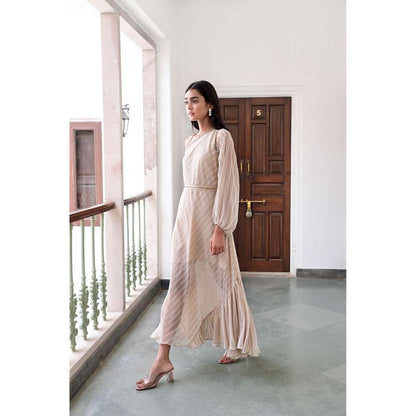 Taro India Ethnic Suhani Maxi Dress (Set of 3)