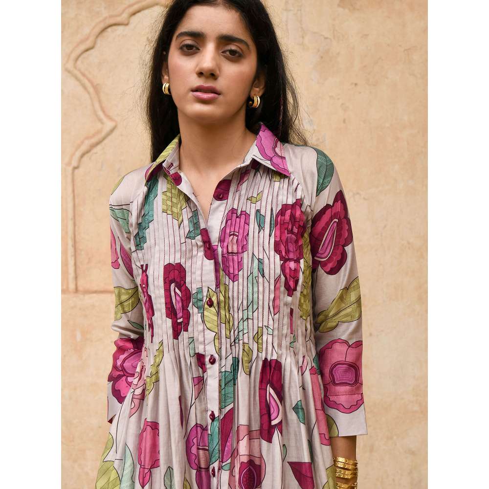 Taro India Magnolia Shirt Kurta with Pant (Set of 2)