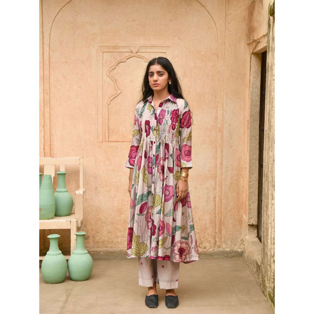 Taro India Magnolia Shirt Kurta with Pant (Set of 2)