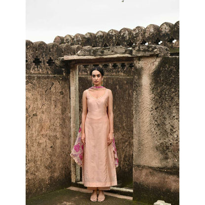 Taro India Sugar Rose Kurta with Pant and Dupatta (Set of 3)