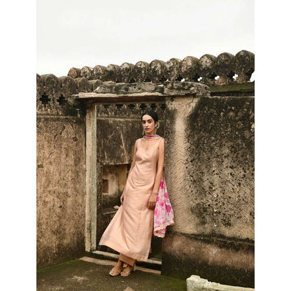 Taro India Sugar Rose Kurta with Pant and Dupatta (Set of 3)