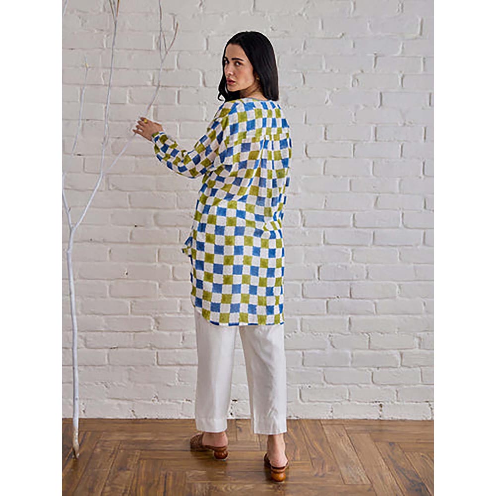 Taro India Blue Willow Multicolour Shirt