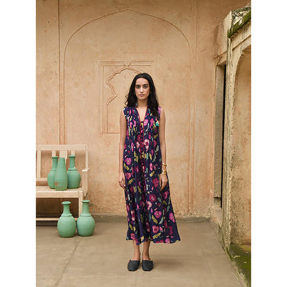 Taro India Carnation Shirt Dress with Slip