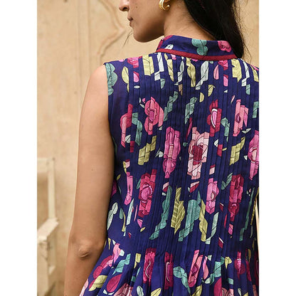 Taro India Carnation Shirt Dress with Slip