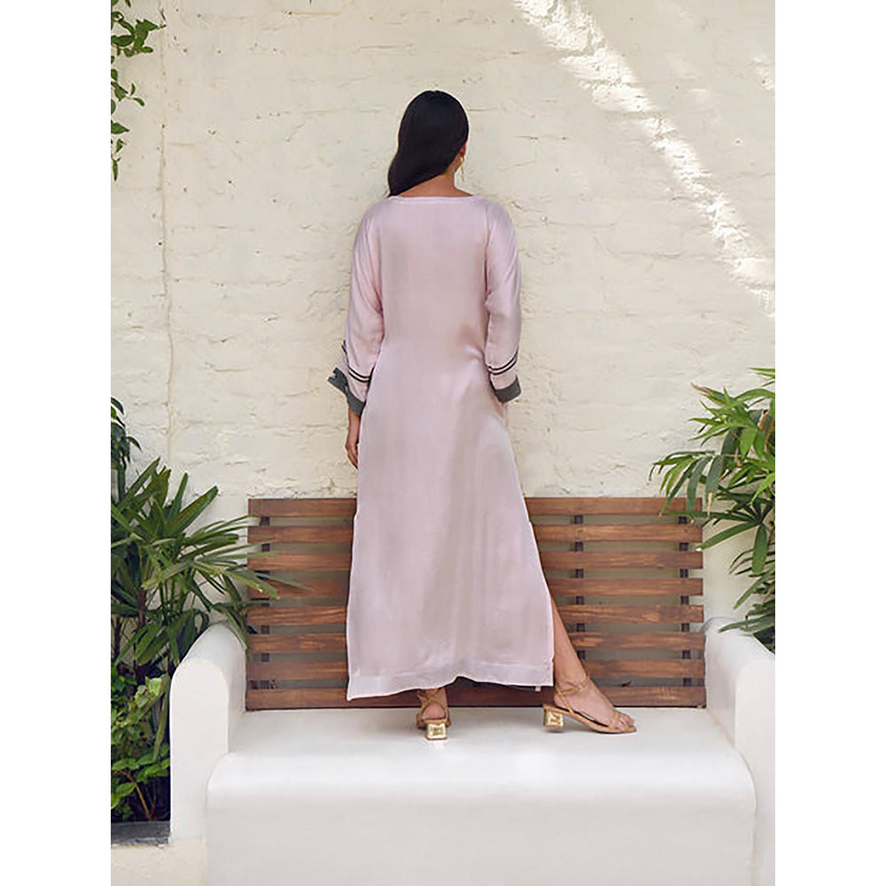 Taro India Rose and Slate Kaftan Dress