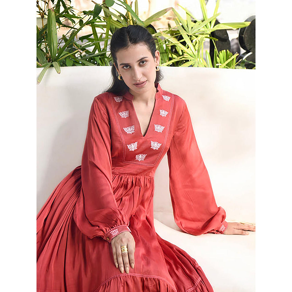 Taro India Persian Red Dress
