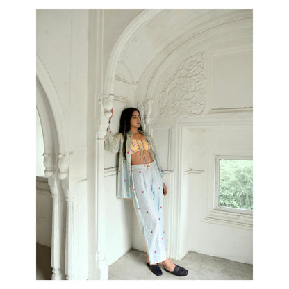 Taro India Baby Blue Full Sleeve Co-Ord Set
