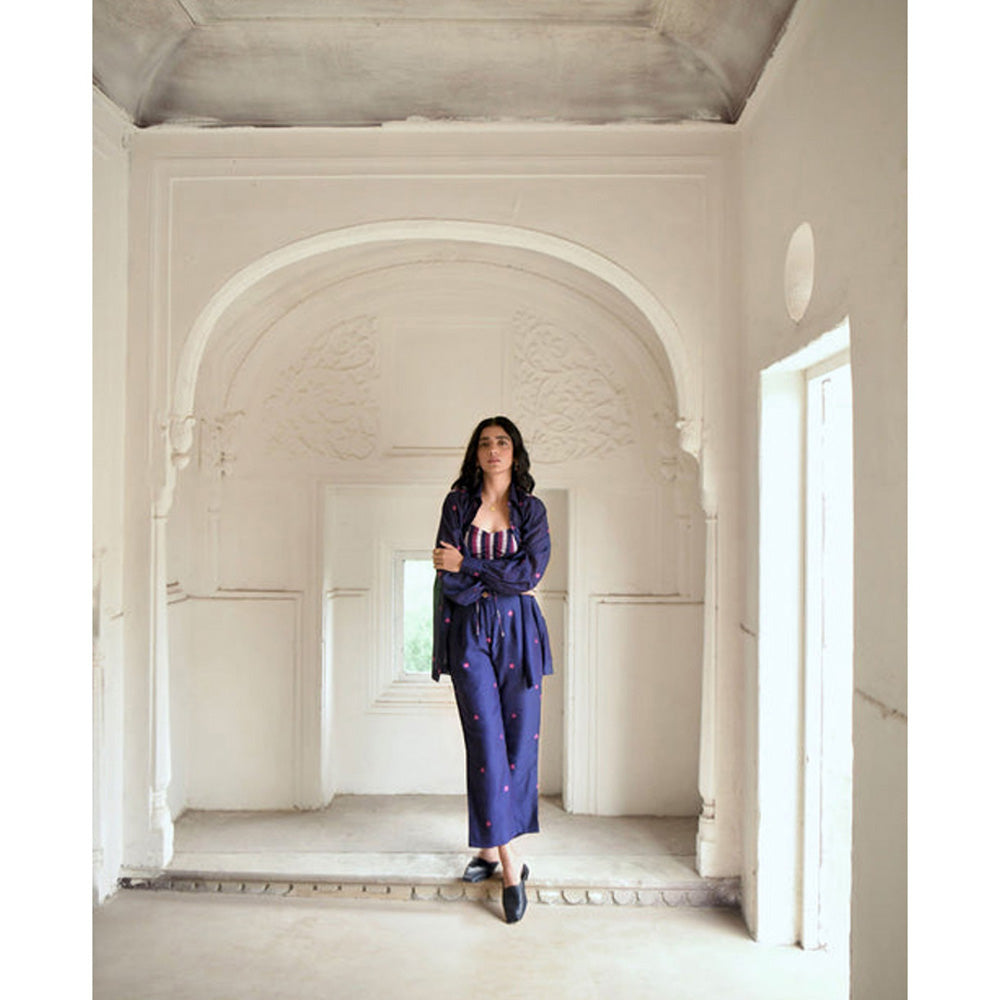 Taro India Iris Blue Co-Ord Set