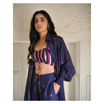 Taro India Iris Blue Co-Ord Set