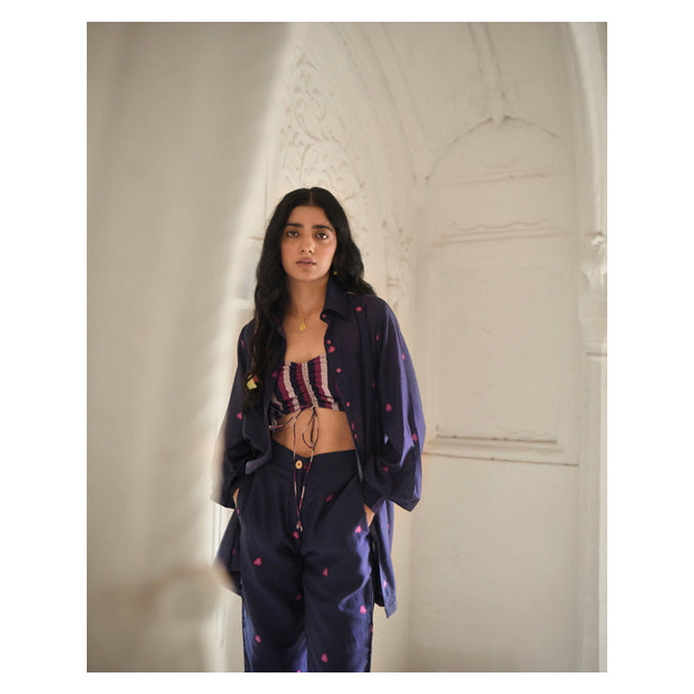Taro India Iris Blue Co-Ord Set