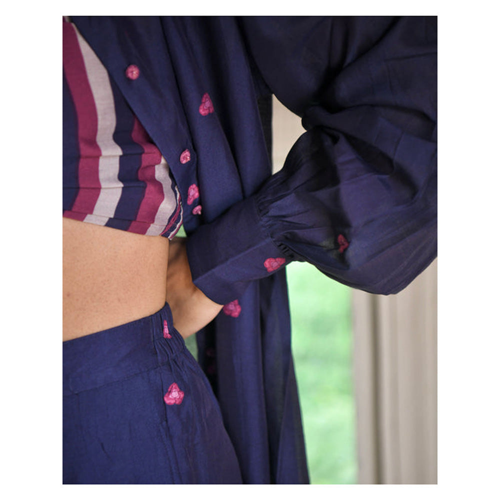 Taro India Iris Blue Co-Ord Set