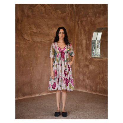 Taro India Anchor Gray Dress