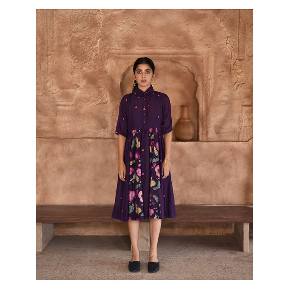Taro India Mulberry Dress With Slip