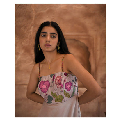 Taro India Floral Pearl Dress