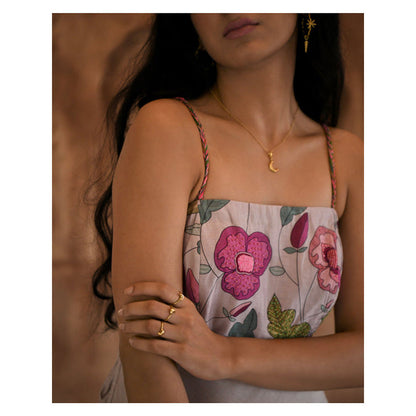 Taro India Floral Pearl Dress