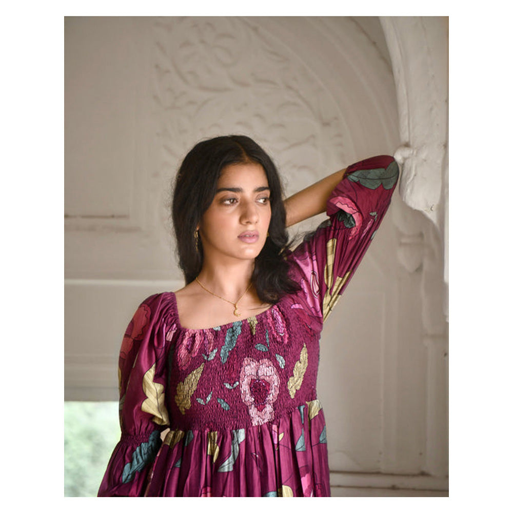 Taro India Ruby Berry Dress