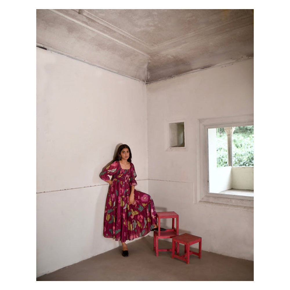 Taro India Ruby Berry Dress