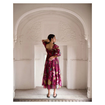 Taro India Ruby Berry Dress
