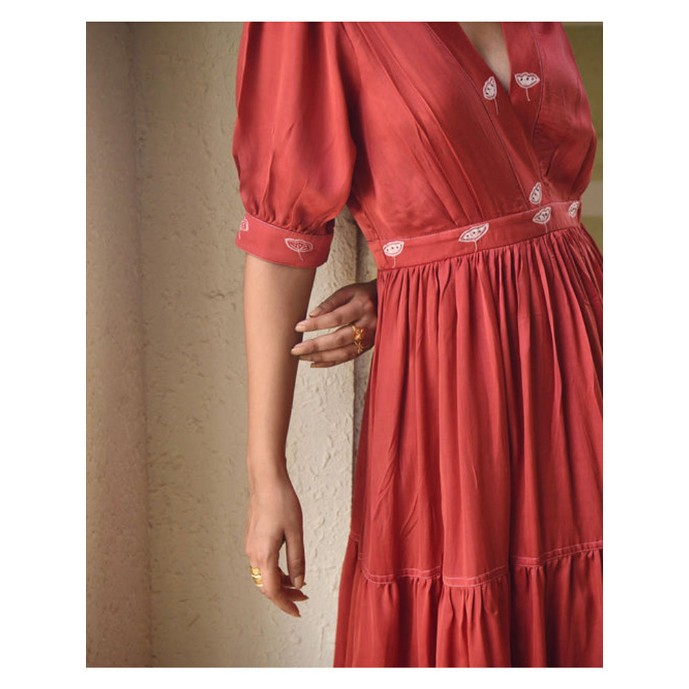 Taro India Lotus And Poppy Dress