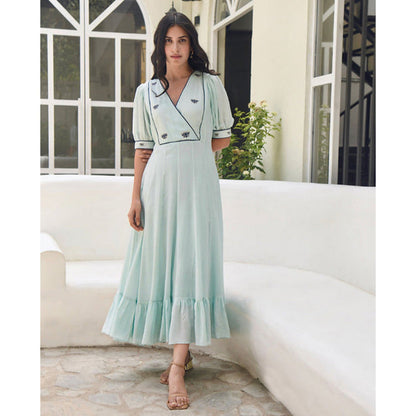 Taro India Tiffany Blue Maxi Dress