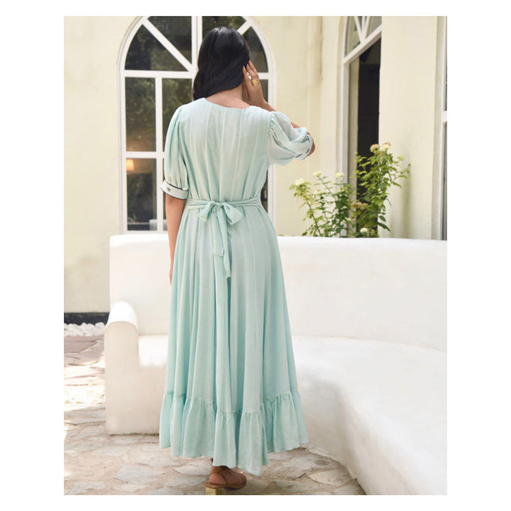 Taro India Tiffany Blue Maxi Dress