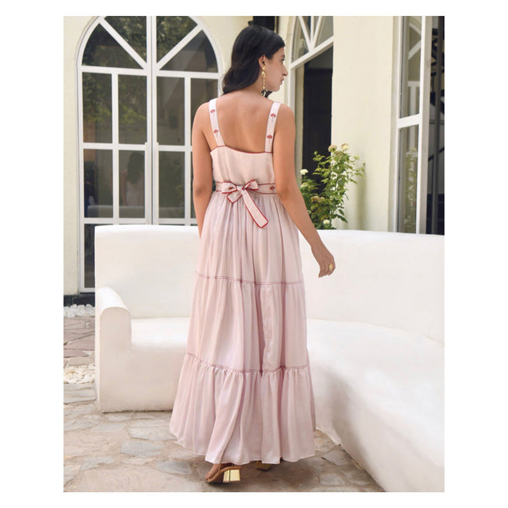 Taro India Rosewater Pink Dress With Belt