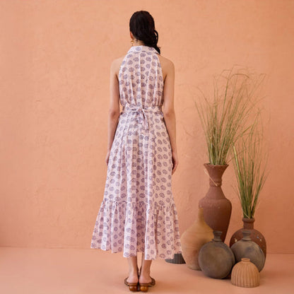 Taro India Lavender Fern Maxi Dress