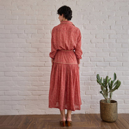 Taro India Rose Whisper Midi Dress