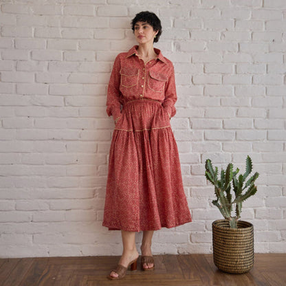 Taro India Rose Whisper Midi Dress